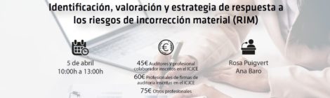 PRINCIPALES INCIDENCIAS DETECTADAS EN LA SUPERVISIÓN DE AUDITORÍAS DE PYMES :IDENTIFICACIÓN, VALORACIÓN Y ESTRATEGIA DE RESPUESTA A LOS RIM