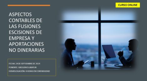 ASPECTOS CONTABLES DE LAS FUSIONES ESCISIONES DE EMPRESA Y APORTACIONES NO DINERARIAS